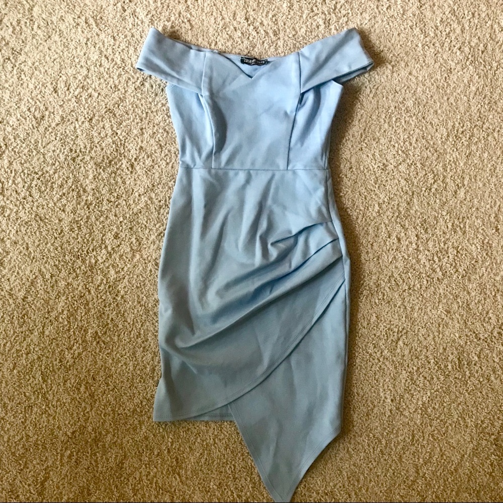 Fashion nova asymmetrical mini dress size xs